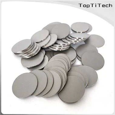 Moslashtirilgan titanium sinterlash mikro gözenekli filtrli disk