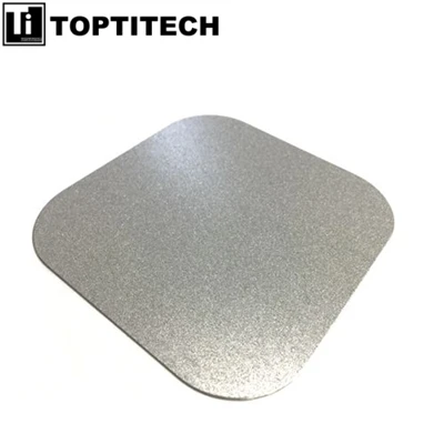 PEMFC uchun chamferli 10um gözenekli titanium plastinka